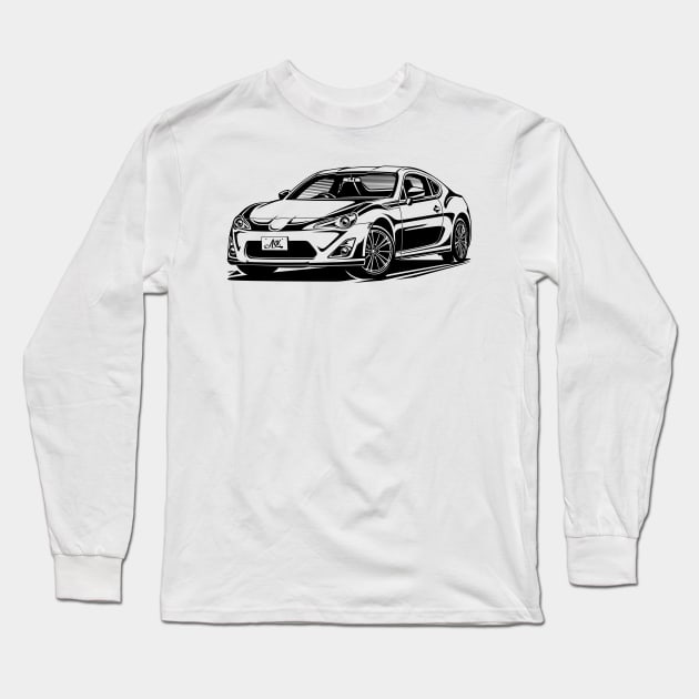 EUROBEAT INTENSIFIES - GT86 full-body version Long Sleeve T-Shirt by ARVwerks